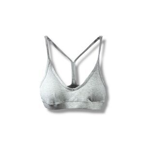 ALO Yoga NWT Ribbed Blissful Bra in Dove Grey Heather Size XS